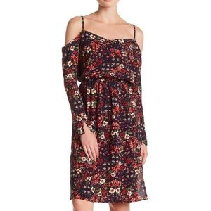 HP 🎉 Cold Shoulder Long Sleeve Floral Print Dress